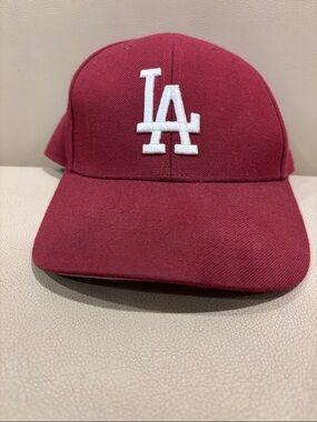 Maroon LA Logo Baseball Cap - Unbranded